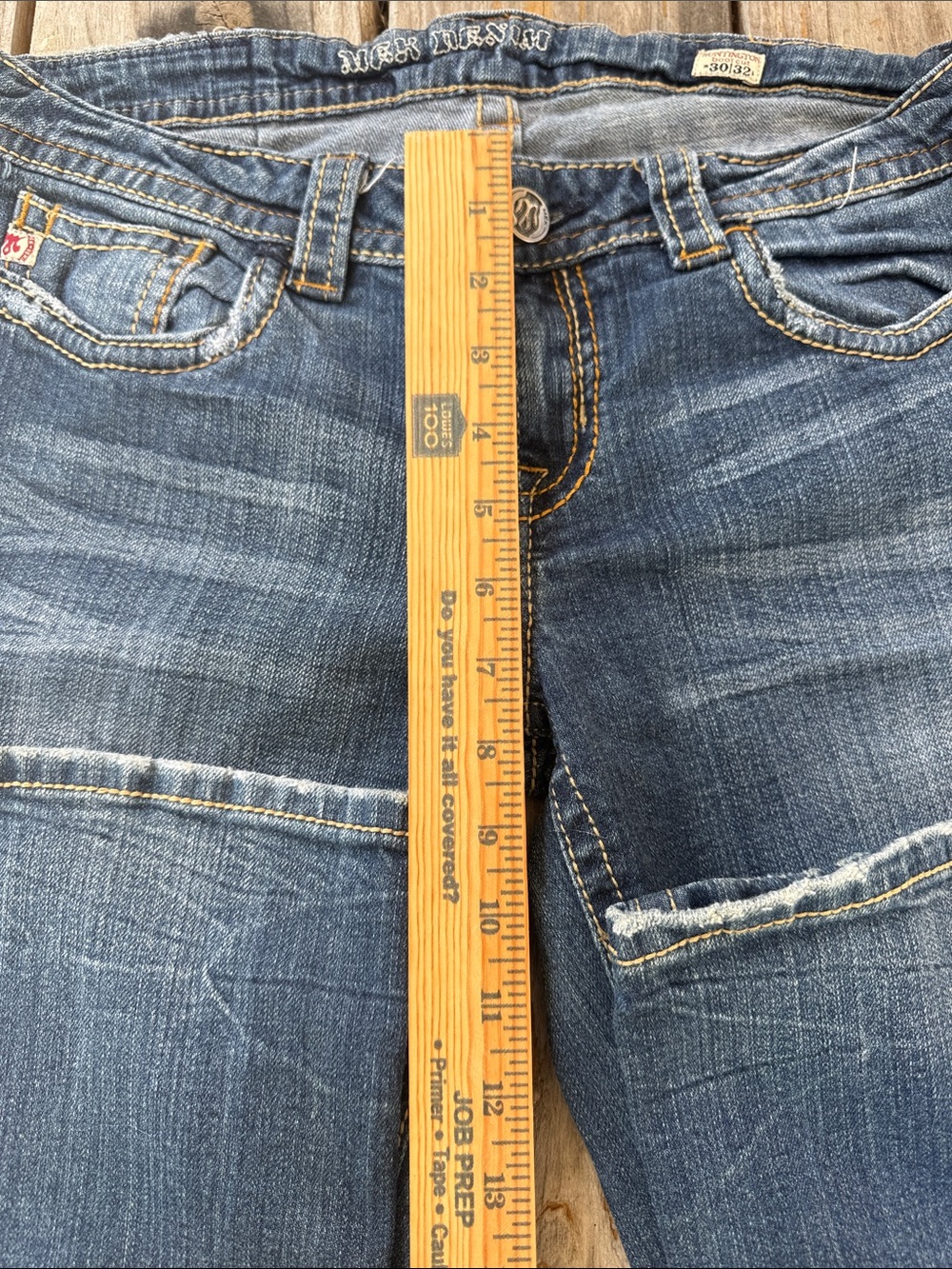 MEK Boot Cut Jeans in Medium Blue and Dark Blue 2 pairs Bootcut - Picture 4 of 14